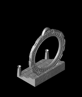 Stargate monde 1 déco mécanique passe temps Jeux 3d print model - Mito3D