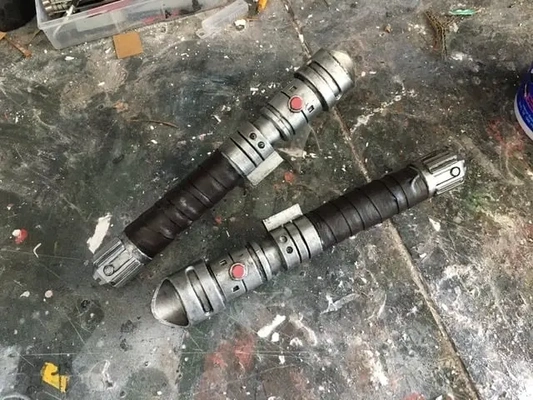 starkiller's lightsabers force unleashed 2 - 3d by reprops03 on thangs 3d print model - Mito3D
