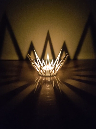 starry candle - 3d by creaserra on thangs 3d print model - Mito3D