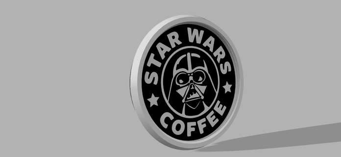 starwars coffee threaded stackable coaster set - thelightspd 3d print model - Mito3D