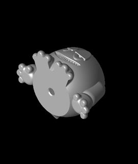 esconder Gremlin 1oz jarra suporte glitch casa jardim 3d print model - Mito3D