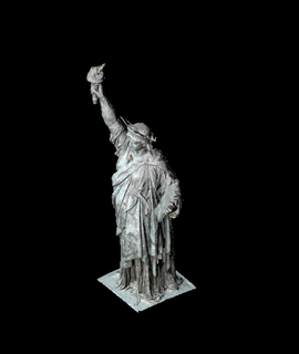 Statue Freiheit 3d Modell regnen danke 3d print model - Mito3D