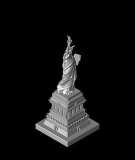 statue liberté Manhattan York 3d modèle 3d print model - Mito3D