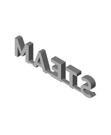vapor logotipo 3d by 3dpicks on 3D print model - Mito3D