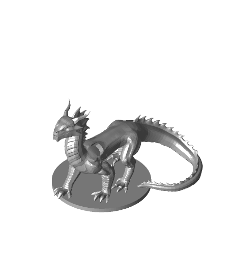 acier dragon 3d modèle mz4250 3D print model - Mito3D