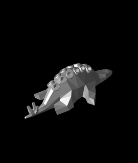 stegosaurus ağızlık ekstrüder Kulp destek 3d model cn teşekkürler 3d print model - Mito3D