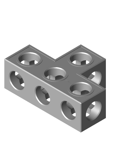 stemfie - beams t-shaped symmetric 3d model thangs 3D print model - Mito3D