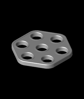 sapı parçalar tabaklar 6 hexagonal Hobiler oyunlar 3d print model - Mito3D