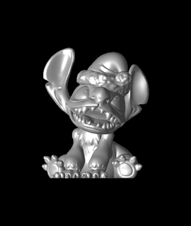 stitch xmas - lilo & fan art Arts Entertainment 3d print model - Mito3D