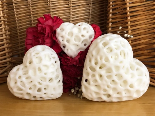 stochastic heart large - 3d by davemakesstuff on thangs procedural art design valentine valentines s remix valentine's gift tableware 3d print model - Mito3D