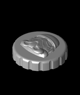storm trooper - stash jar lid kcwarthog 3d print model - Mito3D