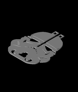storm trooper bauble noobie 3d print model - Mito3D