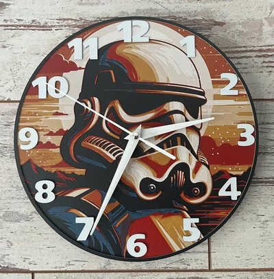 storm trooper clock v1 - 3d by ian smalley on thangs 3d print model - Mito3D