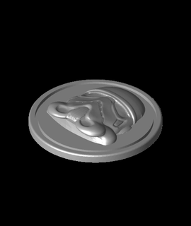 storm trooper coin kcwarthog 3d print model - Mito3D