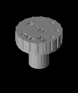 fourneau ventilateur bouton 3d modèle ecspot 3d print model - Mito3D