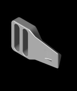 cinghia fibbia maschio grande dentistl 3d print model - Mito3D