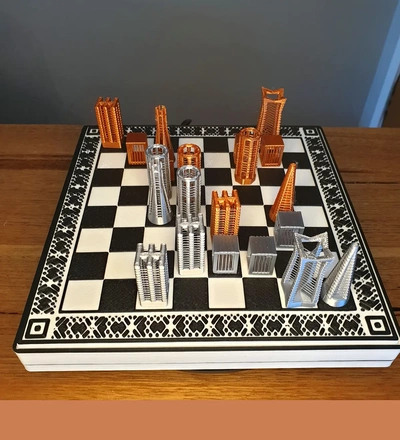 string chess set box - 3d by printbunny on thangs games board & abstract strategy gift 3dprintbunny clothing shorts 3d print model - Mito3D