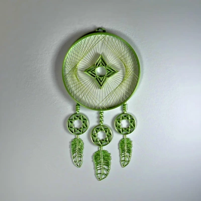 string dreamcatcher - 3d by printbunny on thangs stringart 3dprintbunny art artwork dream catcher decorative beautiful 3d print model - Mito3D