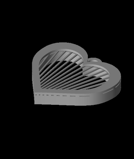 string heart earrings printbunny Home & Garden 3d print model - Mito3D