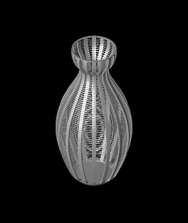 Zeichenfolge Vase 3d Modell 3dprintbunny danke 3d print model - Mito3D