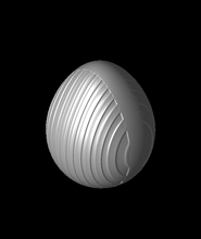 striped egg container 3d model chaoscoretech thangs 3d print model - Mito3D