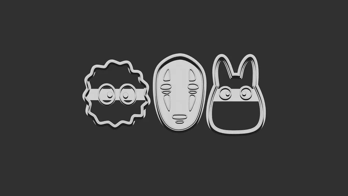 studio ghibli cookie cutters - 3d by omsculpts on thangs 3d print model - Mito3D