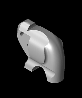 moda elefante 2 3d modelo me3d 3d print model - Mito3D