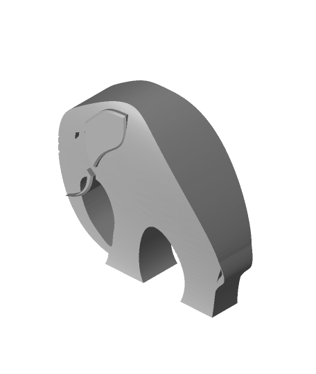 stilvoll Elefant 3d Modell me3d danke 3D print model - Mito3D