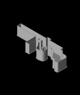 metralleta pistola anidable caja v2 3d print model - Mito3D