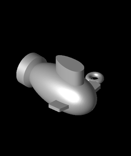 submarine pendant 3d model jangy thangs 3d print model - Mito3D
