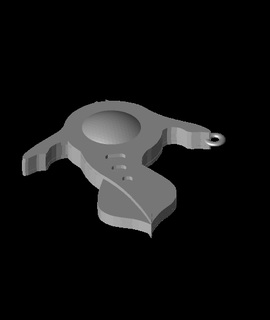 subnautica peeper poisson clé chaîne boucle d'oreille passe temps Jeux 3d print model - Mito3D