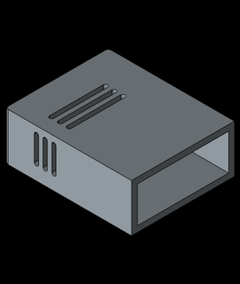 caisson basses amplificateur étui tpa3116d2 3d modèle 3d print model - Mito3D
