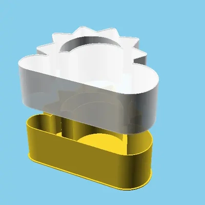 sunny cloud nestable box v1 - 3d by ppac on thangs 3d print model - Mito3D