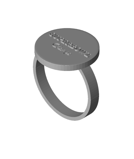 Winston Super Bowl Championship Ring 3D model 3D printable