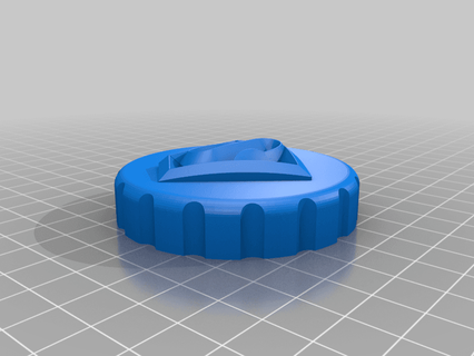 Super homen esconder jarra tampa kcwarthog 3d print model - Mito3D
