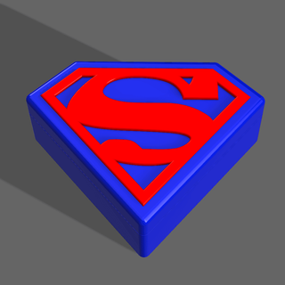 superman box - kcwarthog 3d print model - Mito3D