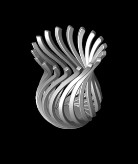 apoia espiral vaso 3d modelo 3d print model - Mito3D