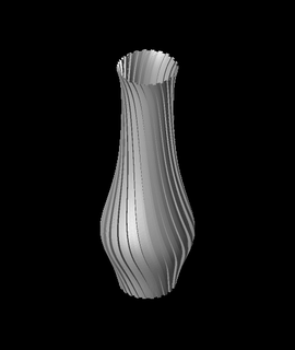 tourbillon vase singularité Accueil maison jardin 3d print model - Mito3D