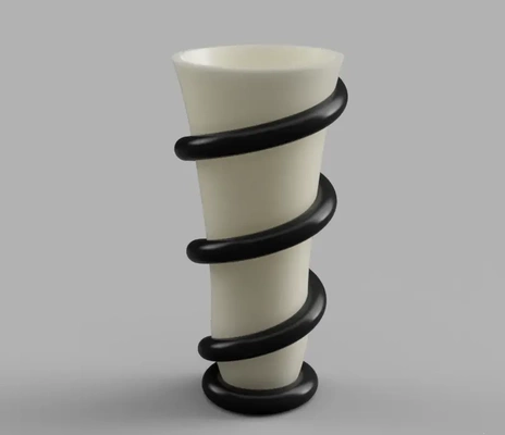 swirling goblet vase 1 or 2 colours - 3d by oddity on thangs 3d print model - Mito3D