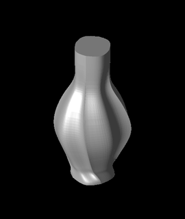 tourbillonnant vase 2 singularité Accueil maison jardin 3d print model - Mito3D