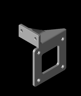 swx1 bl-touch mount small holes 3d print model - Mito3D