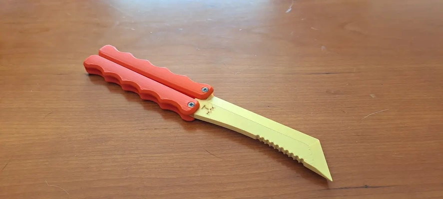 t-max butterfly knife - 3d by ruimach on thangs 3d print model - Mito3D