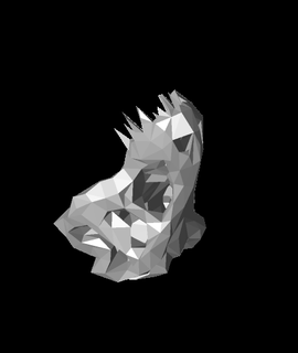 rexskull Schädel einfache Polygone repariert 3d print model - Mito3D