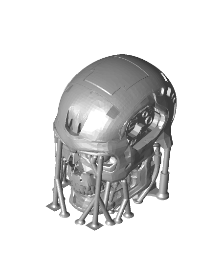 t800 head with supportsstl 3d model sıkar teşekkürler 3D print model - Mito3D