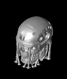 t800 head with supportsstl 3d Modell Langweile danke 3d print model - Mito3D