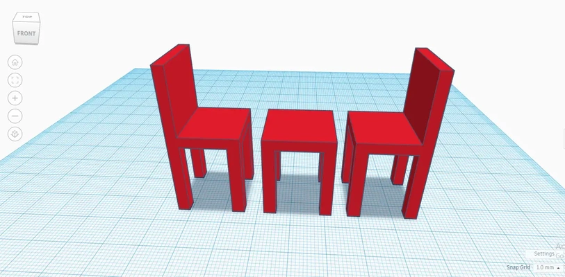 masa sandalyeler 3d by karenpg22boys teşekkürler 3d print model - Mito3D