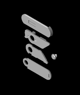 tacblade utility stanley blade folding kn 3d print model - Mito3D