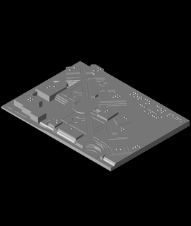 taktil Karte visuell beeinträchtigte 3d Modell danke 3d print model - Mito3D
