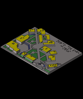 tattile carta geografica visivamente compromessa 3d modello grazie 3d print model - Mito3D