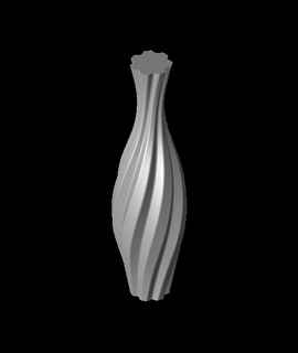 tall twisted vase slimprintstl Home & Garden 3d print model - Mito3D